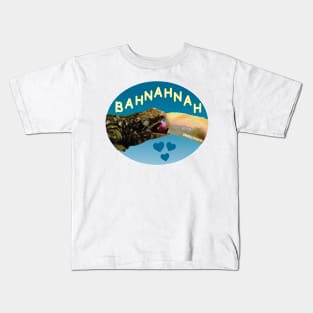 Muriel loves Bahnahnah (blue color) Kids T-Shirt